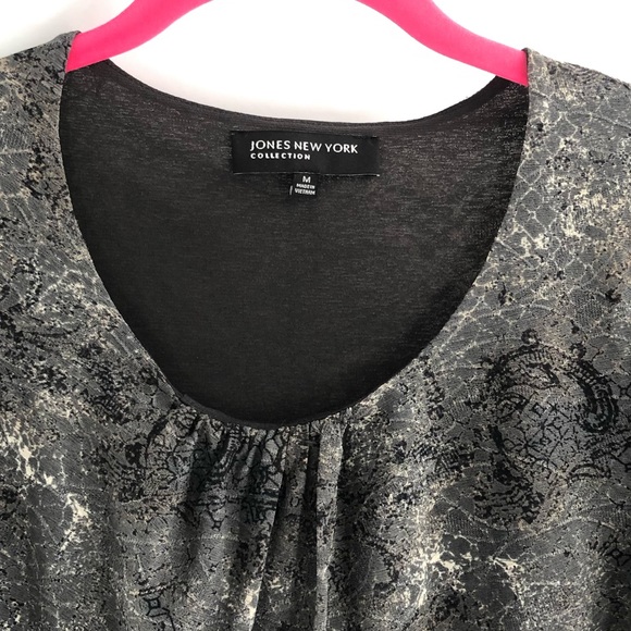 Jones New York Collection Womens Blouse size M - Picture 8 of 9